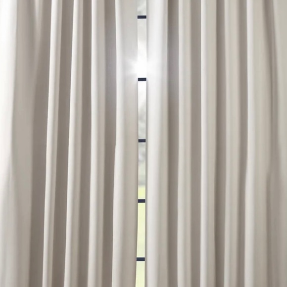 Solid Room Darkening Rod Pocket Curtain Panels (Set of 2) - Picture 6 of 10
